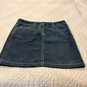 LOFT Gray Corduroy Mini Skirt "NEW WITH TAGS"